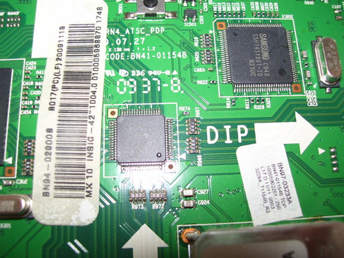 This Samsung BN94-02900B|BN41-01154B Main BD is used in NS-P42Q-10A. Part Number: BN94-02900B, Board Number: BN41-01154B. Type: Plasma, Main Board, 42"