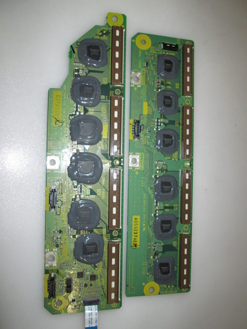 This Panasonic TNPA4776|TNPA4777 Buffer BD Set is used in TC-42PX14. Part Number: TNPA4776, TNPA4777. Type: Plasma, Buffer Board Set, 42"