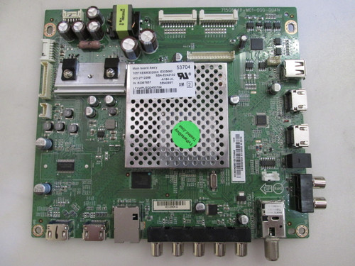 VIZIO, 756XECB02K037, 715G6648-M01-000-004N, E500I-B1, MAIN BOARD, (SERIAL#: LTYWPLEQ)