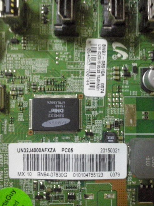 SAMSUNG UN32J4000AF MAIN BOARD BN94-07830G / BN97-08910A (MXBN94-07830G)