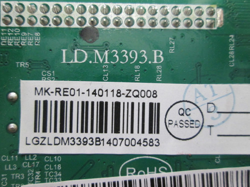 RCA LED40C45RQ Main Board LD.M3393.B / 40RE01M3393LNA19-A3