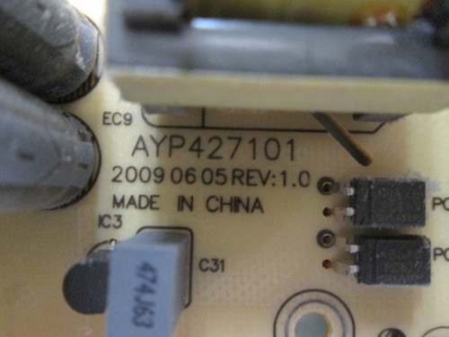 Element 40LE45Q Power Supply Board AYP427101