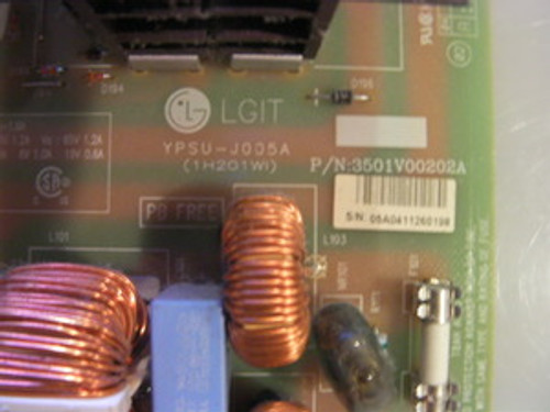 LG RU-50PZ61 Power Supply 3501V00202A / YPSU-J005A