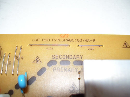 LG 60PA6550 Power Supply Board EAX64276701/11 / 3PAGC10074A-R / EAY62609801 (CRACKED CORNER)