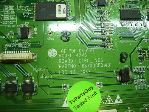 LG, RU-50PZ61, LOGIC BOARD, 6871QCH034A, 6870QCE014B
