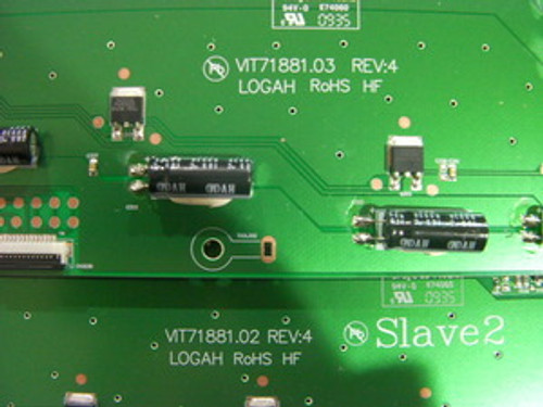 VIZIO  VF550M INVERTER BOARD  SET SLAVE 1 & SLAVE 2  1954T01005  & 1954T01007 / VIT71881.03 & VIT71881.02
