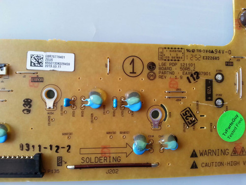 LG 50PN6500-UA Z SUSTAIN BOARD EAX64797901 / EBR75779401
