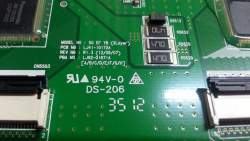 SAMSUNG, PN51E550D1FXZA, BUFFER BOARD, LJ92-01871A(AA4), LJ41-10172A
