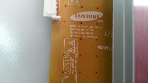 SAMSUNG, PN51E550D1FXZA, X/YSUSTAIN BOARD , LJ92-01867A(AA7), LJ41-10170A
