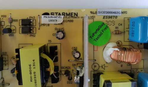 SUNBRITE, SB-3270HD, POWER SUPPLY, SUN-445-01, S1323000462G
