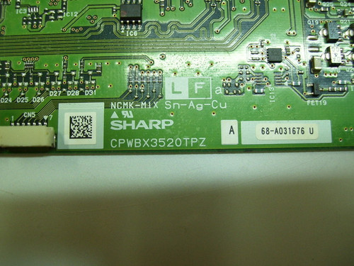 Sharp LC-60C464 T-Con Board CPWBX3520TPZA / CPWBX3520TPZA