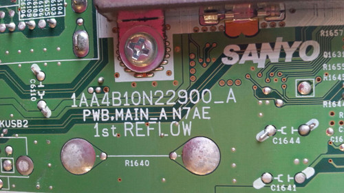 SANYO, DP37819, MAIN BOARD, N7AE, 1AA4B10N22900_A
