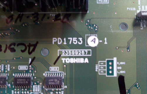 TOSHIBA, 26HL84, A/V BOARD, 23599267, PD1753A-1
