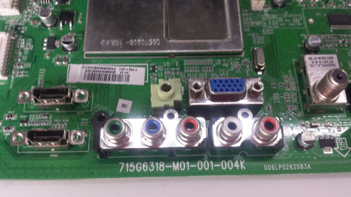 TV LED 28", VIZIO ,E280I-A1, MAIN BOARD, 756TXDCB02K062 ,715G6318-M01-001-004K
