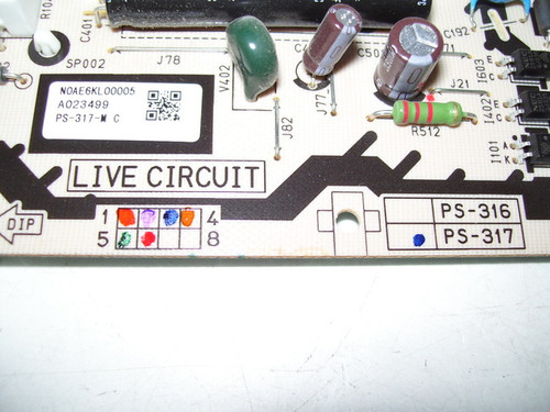 TV PLASMA 55" ,PANASONIC, TC-P55GT30, POWER SUPPLY, N0AE6KL00005, PS-317-M, PS-317
