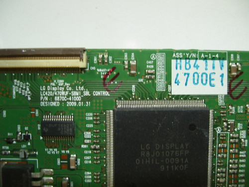 TV LCD 47, VIZIO ,SV471XVT, T-CON BOARD, 6871L-4700E ,6870C-4100D
