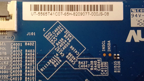 Hitachi 65L3 TCon Board T650QVR01.0 / 5565T41C07