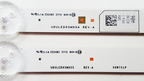 Emerson LF501EM4A LED Light Strips Complete Set of 6 UDULED0SM054 & UDULED0SM055