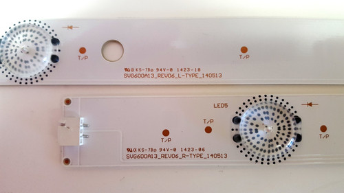 Sony KDL-60R510A LED LIGHT STRIPS Complete Set (10) SVG600A13 / 140513