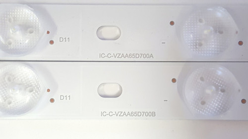 Vizio M65-D0 Original LED Light Strips full Set IC-C-VZAA65D700A & IC-C-VZAA65D700B