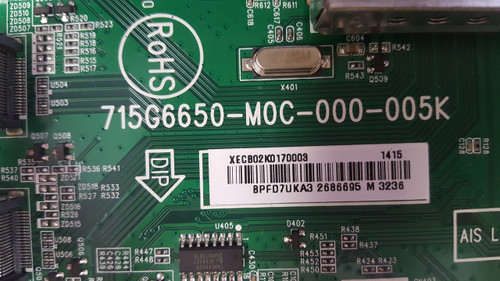 Vizio M422I-B1 Main Board 715G6650-M0C-000-005K / 756TXECB02K017 (SERIAL#: LTFWPWCQ)