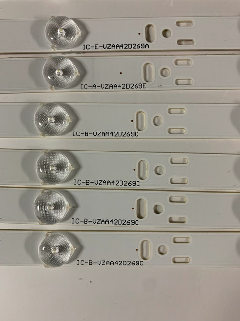 Vizio E420i-B0 LED Light Strips Complete Set of 12 IC-C-VZAA42D269