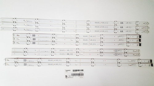 LG LED Light Strips Complete Set of 10 EAV63673006 / 60UJ63_UHD