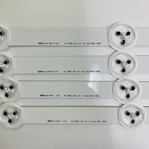 LG 42LN5400 LED Light Strips complete Set of 10 6916L-1385A & 6916L-1386A & 6916L-1387A & 6916L-1388A