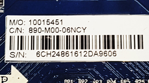 Element E4SFC5017 Main Board CV6488H-A / 890-M00-06NCY / 10015451