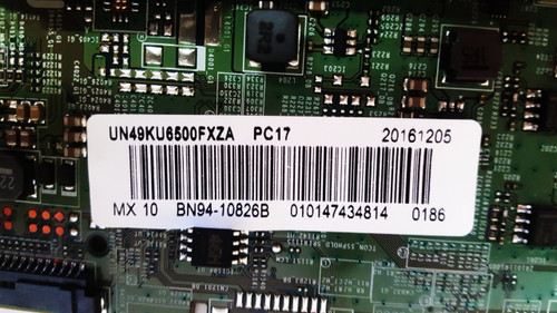 Samsung UN49KU6500 Main Board with Wi-Fi Module BN41-02528A / BN97-10983B / BN94-10826B & BN59-01239A