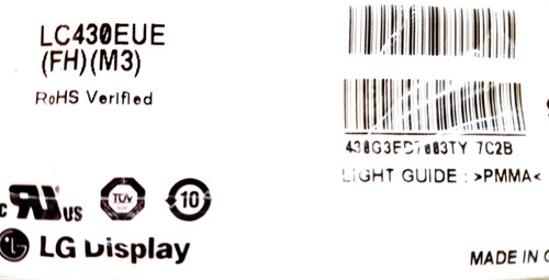 LG 43LX560H-UF LED Light Strips in metal casing 6922L-0145A / 6916L-2188A & 6916L-2189A