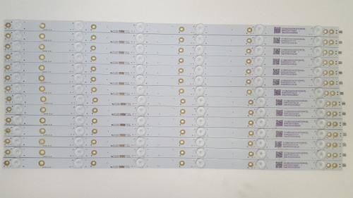 Vizio E55-E1 / D55UN-E1 LED Light Strips Complete Set of 14 LB55092 V0_00 / LB-PF3030-GJVizio5514X6AHY2