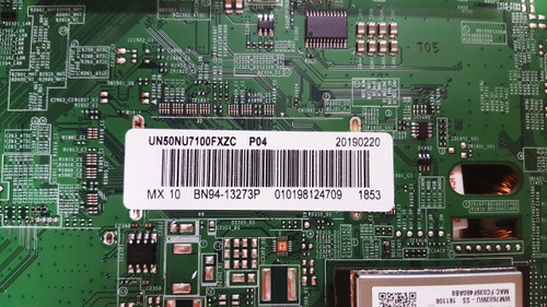 Samsung UN50NU7100F XB10 Main Board BN41-02635B / BN97-14779R / BN94-13273P