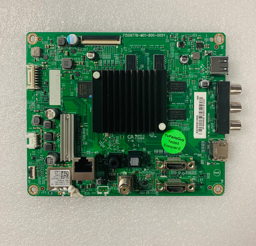 Vizio D55X-G1 Main Board 715G9778-M01-B00-005Y / 756TXICB02K017