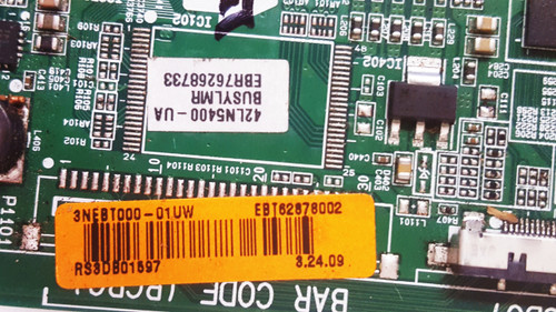 LG 42LN5400-UA.BUSYLMR Main Board EAX65049107 / EBT62878002 / EBR76268733