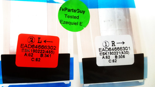 EAD64666301 & EAD64666302 LG Main Board to Panel FFC Cables