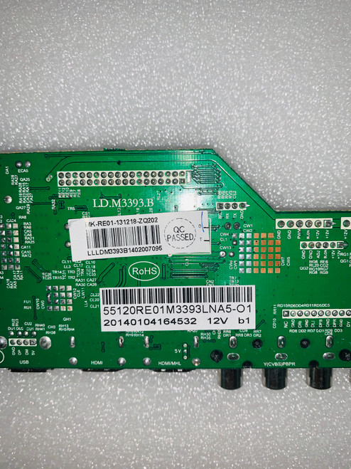 RCA LED55C55R120Q Main Board LD.M3393.B / 5512RE01M3393LNA5-O1