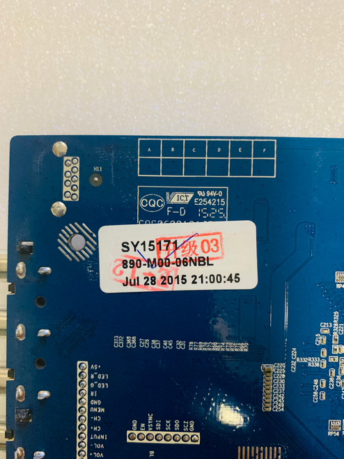 Element E4SFC651 Main Board SY15171 / CV6488H-A-13 / 890-M00-06NBL (SERIAL # beginning G5A0M ONLY)