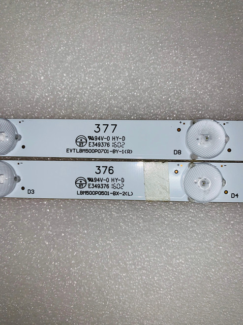 Insignia 50DR710NA17 LED Light Strips set of 12 LBM500P0501-BX-2(L) & LBM500P0501-BY-1(R)