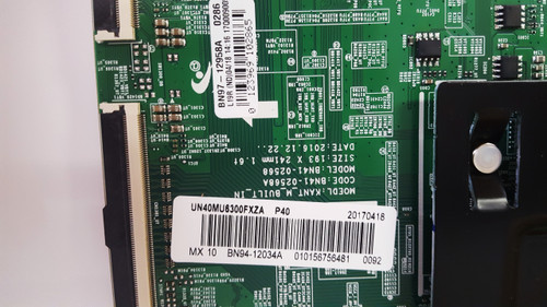 UN40MU6300F FB02 Main Board / Power  BN44-00806F with Wifi Module BN41-02568A / BN97-12958A / BN94-12034A