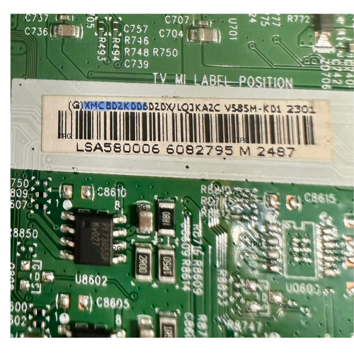 Vizio V585M-K01 Main Board 756TXHCB02K006 / 715-GC505-M0G-B00-004D