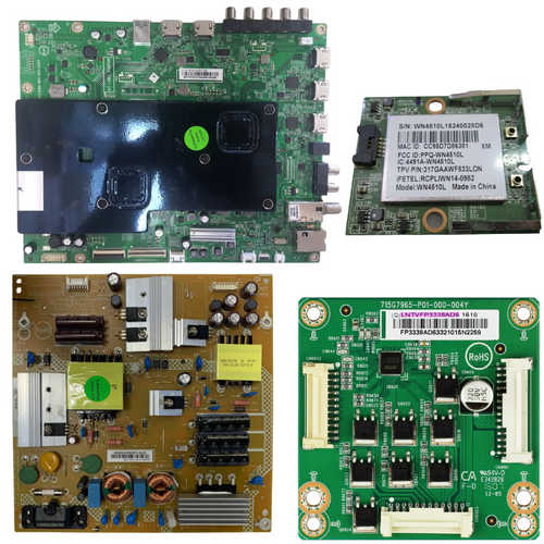 Vizio D40U-D1 TV Repair Kit 756TXGCB0QK0160 / ADTVG1911AA2 / LNTVFP3338AD6 / 317GAAWF533LON