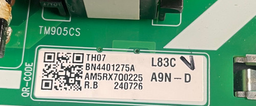 Samsung  Power Supply Board BN44-01275A , L83CA9N_DHS, BN4401275A, QN83S90DAEXZA, QN83S90DDEXZA