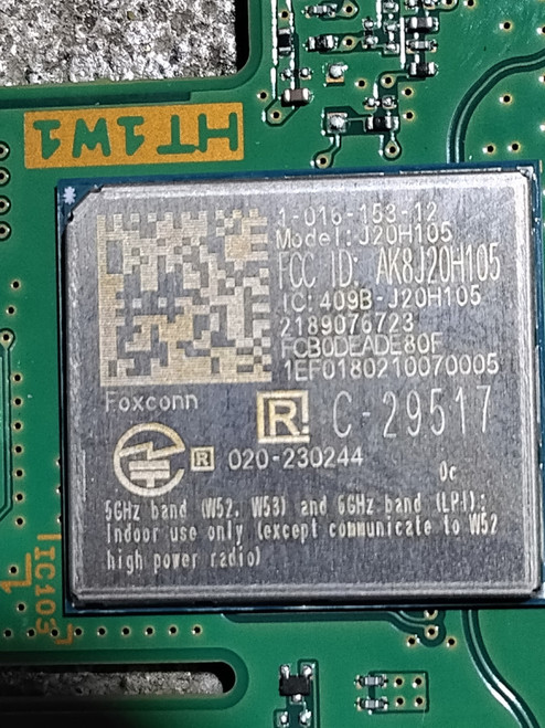 Sony A-5069-616-A HT1W1 IR Remote Wifi Sensor Board