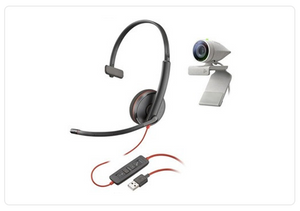 Poly Studio P5 kit with Blackwire 3210 webcam and headset