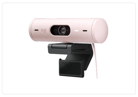 Logitech BRIO 500 Webcam, rose