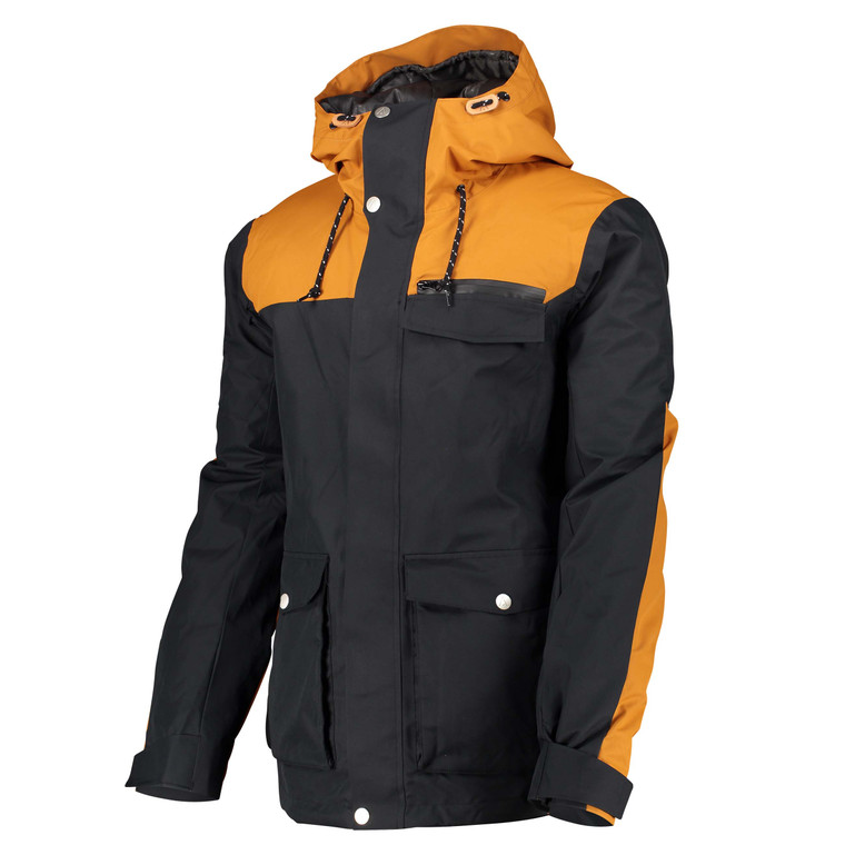 Wear Colour Mens Roam Ski Snow Jacket Black