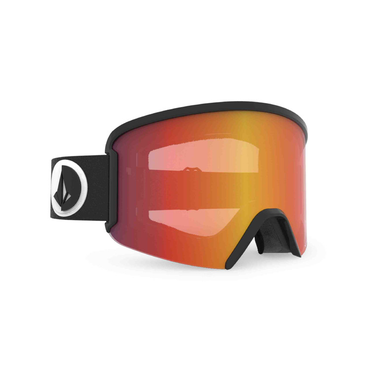 Volcom Garden Gloss Ski Snow Goggles Black Red