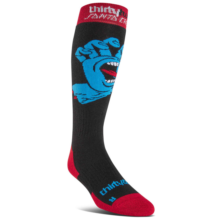 Thirytwo Mens Santa Cruz Ski Snow Sock Black