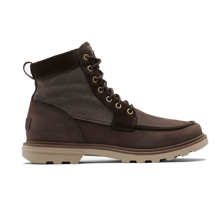 Sorel Mens Carson Moc Waterproof Winter Boot Blackened Brown